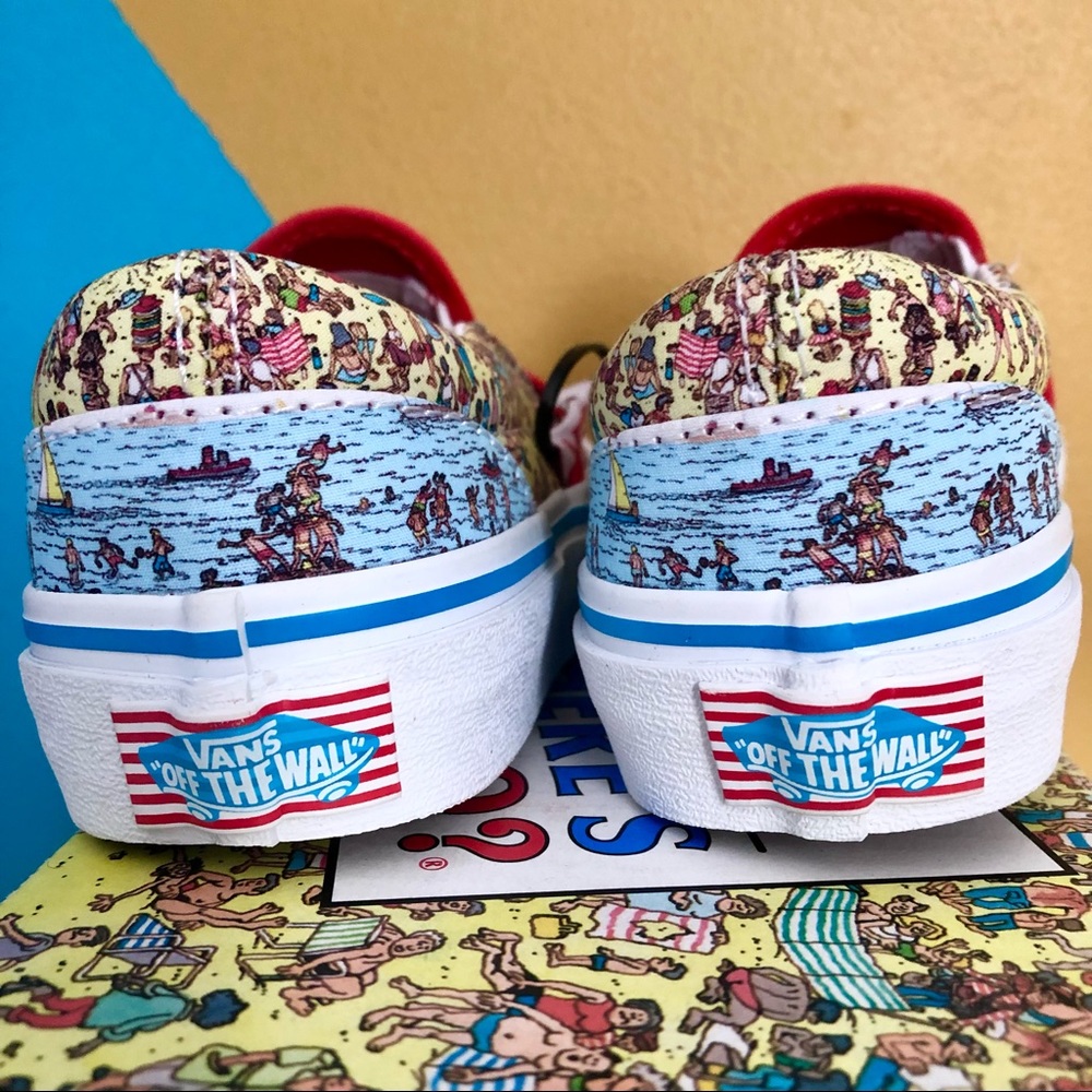📌SOLD📌Vans X Where’s Waldo | Slip-Ons Limited Edition Sold Out Style Kids - Picture 3 of 13